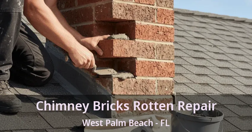 Chimney Bricks Rotten Repair West Palm Beach - FL