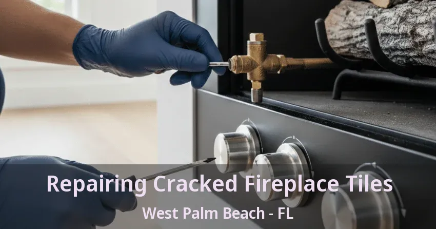Repairing Cracked Fireplace Tiles West Palm Beach - FL